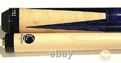 Lucasi LZC16, Custom Pool Cue with Blue Birdseye Maple Wrap-less Handle Stick