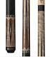 Lucasi Lzc57 Custom Matte Grey Maple & Bocote/white Recon Cue With Leather Wrap