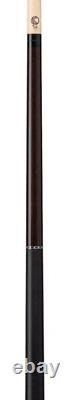 Lucasi LZC61 Custom Black Palm & Bocote/White Recon Cue with Black Linen Wrap