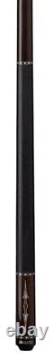 Lucasi LZC61 Custom Black Palm & Bocote/White Recon Cue with Black Linen Wrap