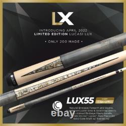 Lucasi Lux 55 Custom Pool Cue 12.75 MM Shaft Ltd Only 200 Made New Free Shipping