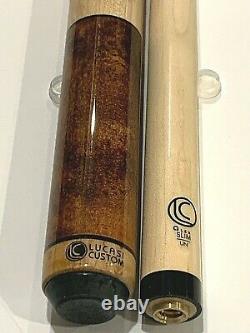 Lucasi Lzc2 Custom Pool Cue 11.75 MM Uniloc Tiger Tip Brand New Free Shipping