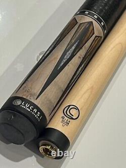 Lucasi Lzc57 Custom Pool Cue Uniloc Joint 11.75 MM Tiger Tip New Free Shipping
