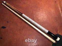 Mark Denton Custom Pool Cue With Inlays & One Shaft. Linen Wrapped