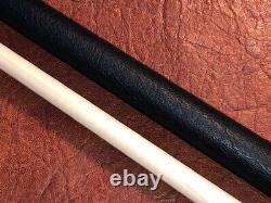 Mark Denton Custom Pool Cue With One Shaft. Black Leather Wrap