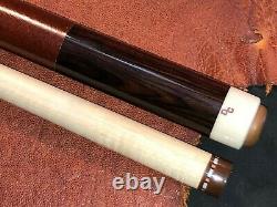 Mark Denton Custom Pool Cue With One Shaft. Leather Wrapped