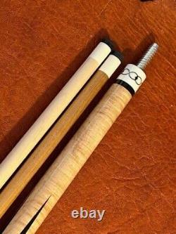 Mark Lund Alamo Custom Pool Cue. Wrap-less Cue. One Maple & One Kielwood Shaft