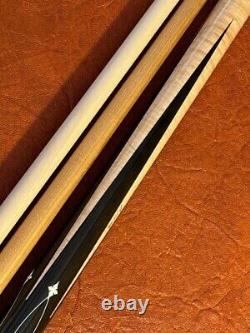 Mark Lund Alamo Custom Pool Cue. Wrap-less Cue. One Maple & One Kielwood Shaft