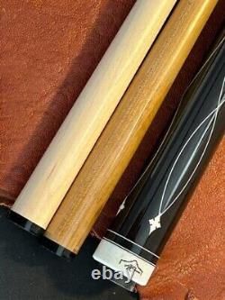 Mark Lund Alamo Custom Pool Cue. Wrap-less Cue. One Maple & One Kielwood Shaft