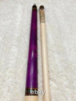 McDermott G229 CUSTOM Wrapless Pool Cue with G-Core Shaft, FREE HARD CASE (purple)