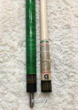 McDermott G229 CUSTOM Wrapless Pool Cue withG-Core Shaft, FREE HARD CASE (green)