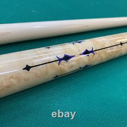 McDermott G418 Custom Purple Stain Billiards Pool Cue Stick + FREE HARD CASE