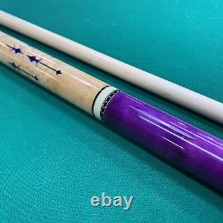 McDermott G418 Custom Purple Stain Billiards Pool Cue Stick + FREE HARD CASE