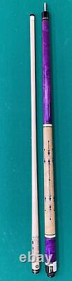 McDermott G418 Custom Purple Stain Billiards Pool Cue Stick + FREE HARD CASE