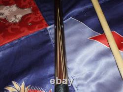 Mcdermott Pool Cue Very Rare 1976 Straight B-12 Custom 56 MOP Leather SS Joint