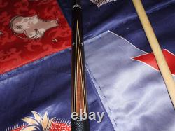 Mcdermott Pool Cue Very Rare 1976 Straight B-12 Custom 56 MOP Leather SS Joint