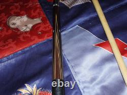 Mcdermott Pool Cue Very Rare 1976 Straight B-12 Custom 56 MOP Leather SS Joint
