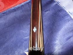 Mcdermott Pool Cue Very Rare 1976 Straight B-12 Custom 56 MOP Leather SS Joint