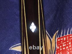 Mcdermott Pool Cue Very Rare 1976 Straight B-12 Custom 56 MOP Leather SS Joint