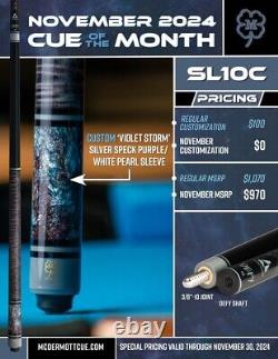 Mcdermott Sl10c Pool Cue Of Month 12.50 Defy Carbon Shaft Ships Fre Free Case