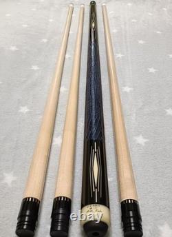 Mike Sigel Custom Cue American Legend Rare Ebony Silver Inlay Excellent