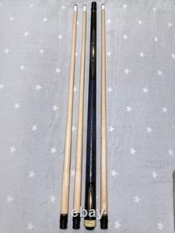 Mike Sigel Custom Cue American Legend Rare Ebony Silver Inlay Excellent