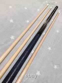 Mike Sigel Custom Cue American Legend Rare Ebony Silver Inlay Excellent