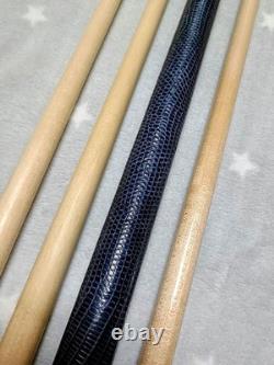 Mike Sigel Custom Cue American Legend Rare Ebony Silver Inlay Excellent