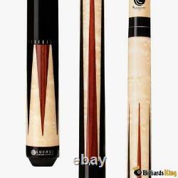 NEW Lucasi Custom Billiards Pool Cue Stick Birdseye Maple Rengas Tiger Tip LZC41