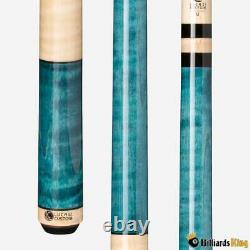 NEW Lucasi Custom LZC3 Teal Curly Maple Billiards Pool Cue Stick Slim Shaft WRTY