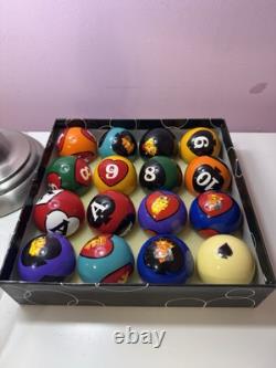 NEW Poker Billiard Ball Set Vintage VGC Official Rule Book Included Rare Find