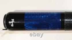 NEW USA Viking 2pc pool Cue Billiards custom Vikore Blue SNAKESKIN FREE CASE