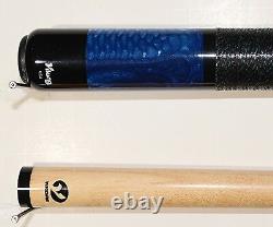 NEW USA Viking 2pc pool Cue Billiards custom Vikore Blue SNAKESKIN FREE CASE