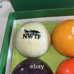 NWTF Custom Billiard Balls Set Aramith Vintage Pool Turkey Conserve Hunt