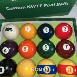 NWTF Custom Billiard Balls Set Aramith Vintage Pool Turkey Conserve Hunt