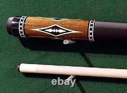 New Cuetec Warrior Brown Stain pool Cue Billiards, Custom 13-825 Free Case