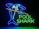 New Pool Shark Billiards Neon Light Sign Wall Decor Man Cave Bar Beer 24x20