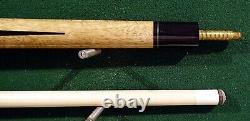 New Vintage Dale Perry Custom 2 Pc. Pool Cue, Blue Arrow Free Case & Shipping