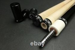 Nitti Custom Cue 2002 Ebony Diamond Inlay Radial Joint Billiards Pool Cue stick