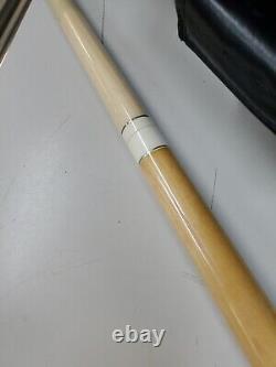 Old Vintage Mike Gulyassy Custom Pool Cue Stick Falcon Case Beautiful 4 Point