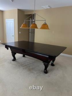 Olhausen pool table used 7ft green felt good condition custom Alder wood top