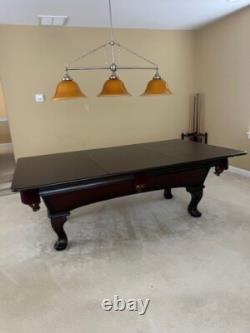 Olhausen pool table used 7ft green felt good condition custom Alder wood top