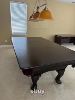 Olhausen pool table used 7ft green felt good condition custom Alder wood top