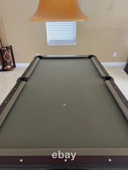 Olhausen pool table used 7ft green felt good condition custom Alder wood top