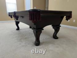Olhausen pool table used 7ft green felt good condition custom Alder wood top