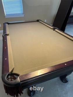 Olhausen pool table used 7ft green felt good condition custom Alder wood top