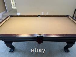 Olhausen pool table used 7ft green felt good condition custom Alder wood top