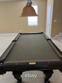 Olhausen pool table used 7ft green felt good condition custom Alder wood top