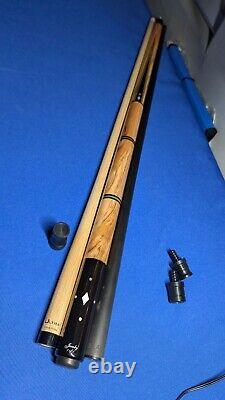 One Of A Kind David Jacoby Custom Pool Cue With Two Shafts 18.50oz 12.30mm