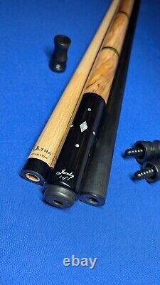 One Of A Kind David Jacoby Custom Pool Cue With Two Shafts 18.50oz 12.30mm